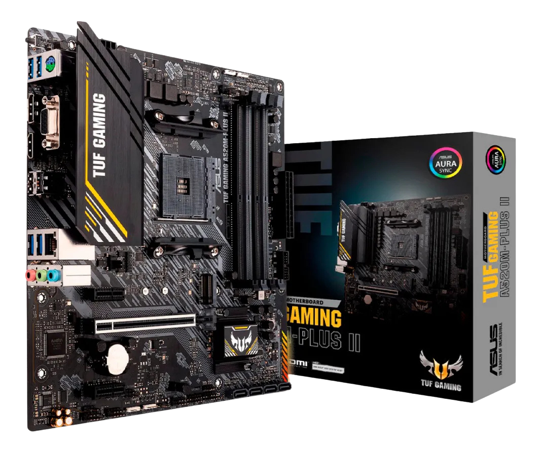 Placa Mãe Asus TUF Gaming A520M-Plus II DDR4 AM4