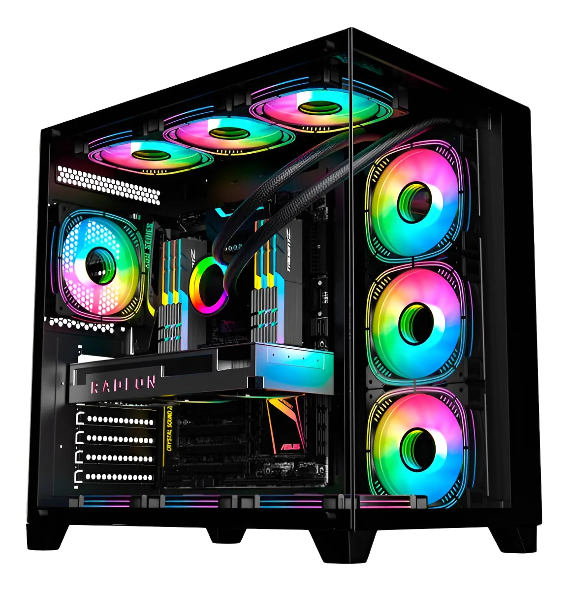 Gabinete Gamer Atx Aquário Cg-02j1 Ghost Shark S/ Fans